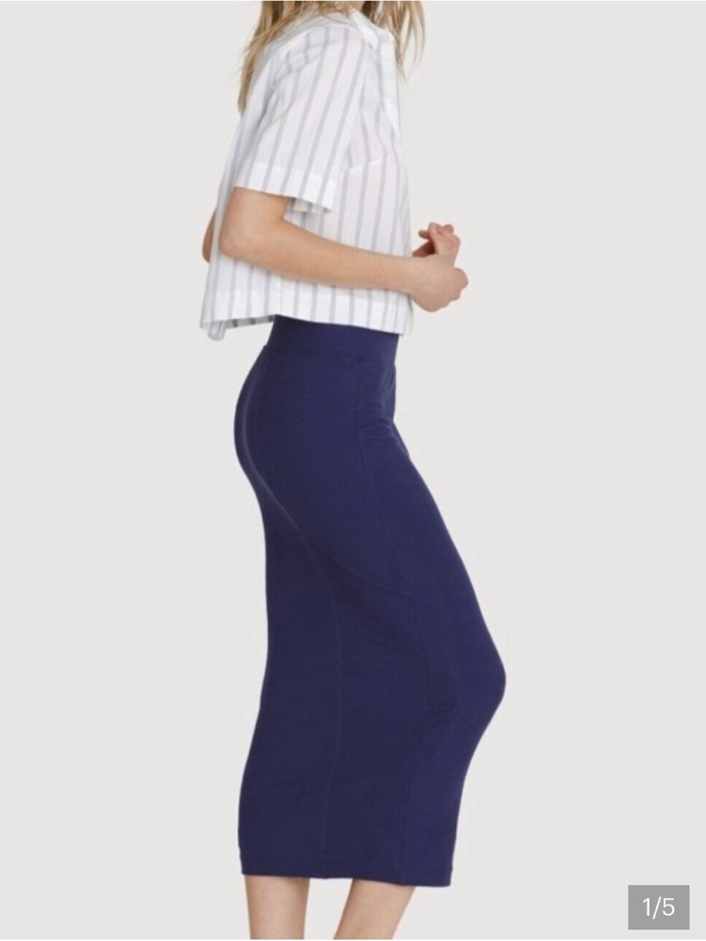 Women’s kit and ace jersey navy Skirt - Stretch Waistband size 10